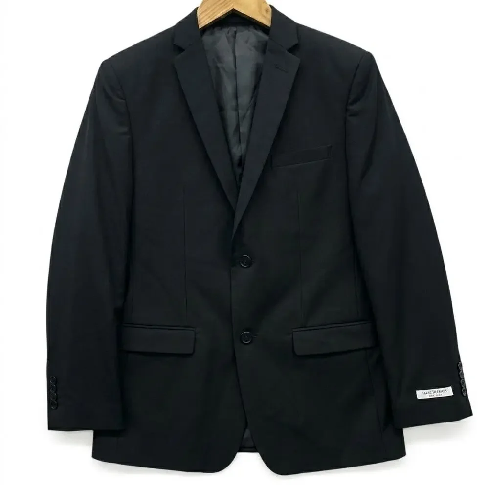 Isaac Mizrahi New York Boys Blazer Size 20 Black Single-Breasted Lined Formal